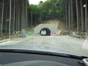 （仮）清水坂トンネル貫通式